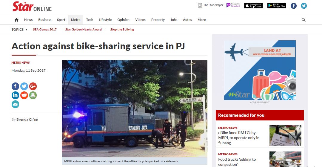 Screenshot from The Star Online Getting in trouble.